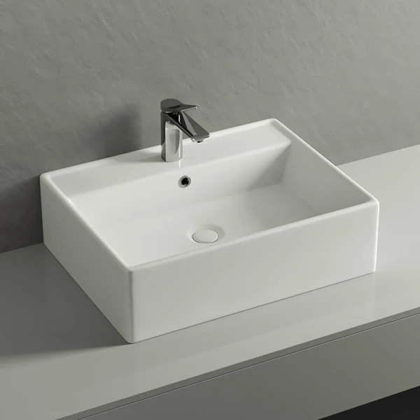 Раковина Ceramica Nova Element 59 см прямоугольная CN6046 (детальная фотография), из санфарфора