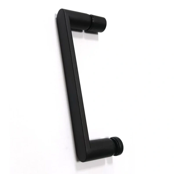 Душевой уголок Abber Schwarzer Diamant 100х100 см стекло прозрачное AG01100B (детальная фотография), черные