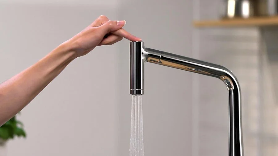 Смеситель для кухни Hansgrohe Metris сталь 14820800 (детальная фотография), другие