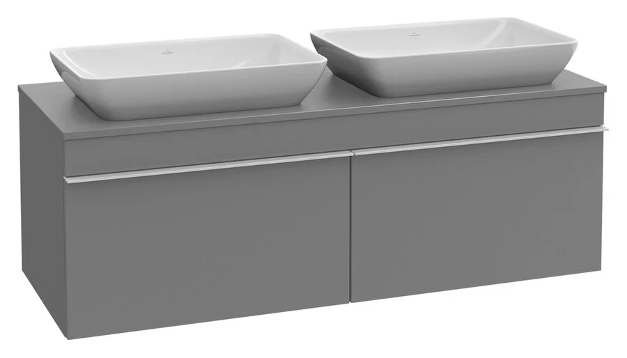 Раковина Villeroy & Boch Venticello 55 см с антигрязевым покрытием 411355R1 (детальная фотография), одинарные, с антигрязевым покрытием