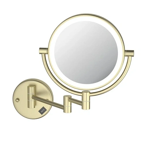 Зеркало с подсветкой Акватек золото шлифованное - фото 3