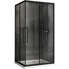 Душевой уголок Abber Schwarzer Diamant 120x80 см профиль черный