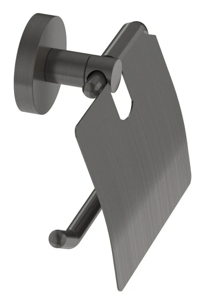 Бумагодержатель Cezares Relax оружейная сталь RELAX-PH-GM (детальная фотография), другие