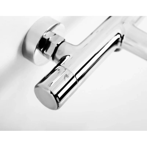 Смеситель для ванны BelBagno Uno хром UNO-VASM/DFS-CRM (детальная фотография), настенные