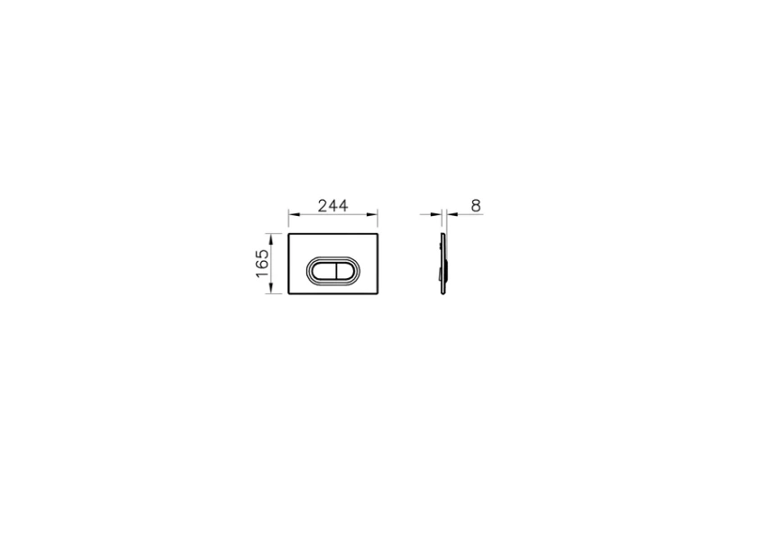 Унитаз с инсталляцией VitrA S10 кнопка хром 9842B003-7206 (детальная фотография) index_1