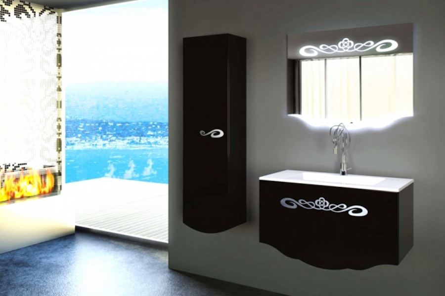 Зеркало с подсветкой 100 см. CHER La Beaute M100C (детальная фотография), без подсветки