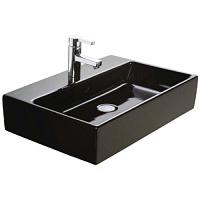 Раковина Villeroy & Boch Memento 50 см черная с декором New Glory Platinum