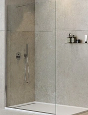 Душевая перегородка Cezares Liberta 125 см профиль хром