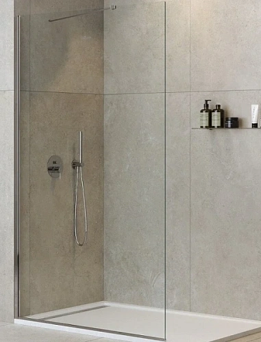 Душевая перегородка Cezares Liberta 125 см профиль хром - фото 2