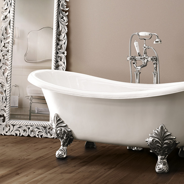 Ванна чугунная Devon&Devon Cherie (детальная фотография), без гидромассажа, большие