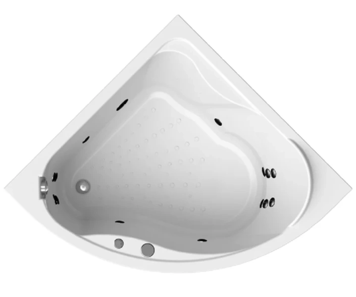 Ванна гидромассажная акриловая Vannesa Massage Альтея, 125 х 125 см, система актив хром 2-77-2-0-0-219 (детальная фотография)