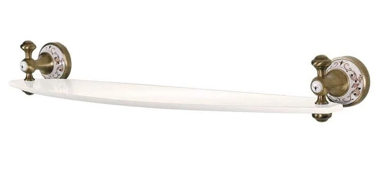 Полочка для ванной Boheme Provanse с декором розетки 10807 (детальная фотография)