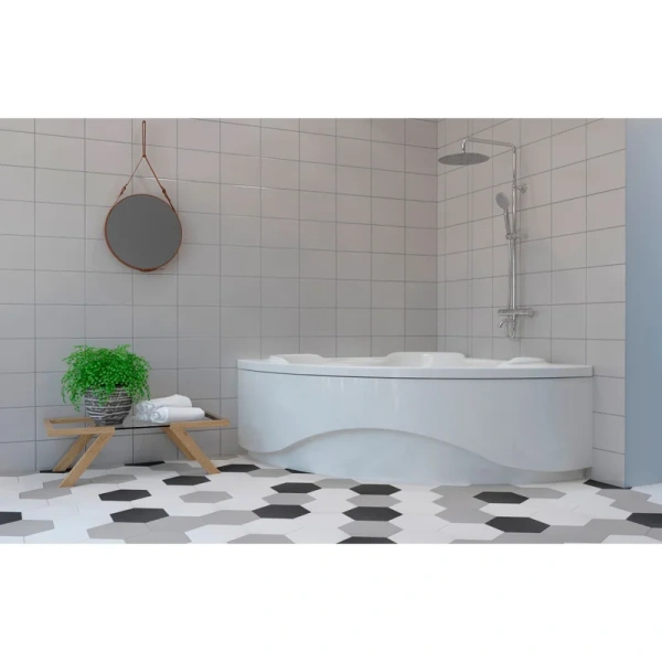 Ванна акриловая Lavinia Boho Elegant 140x140 см угловая 37050140 (детальная фотография), без гидромассажа, большие, сидячие