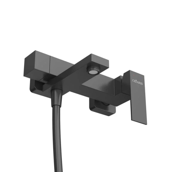 Смеситель для ванны Cezares Slider черный матовый SLIDER-VD-NOP (детальная фотография), черные