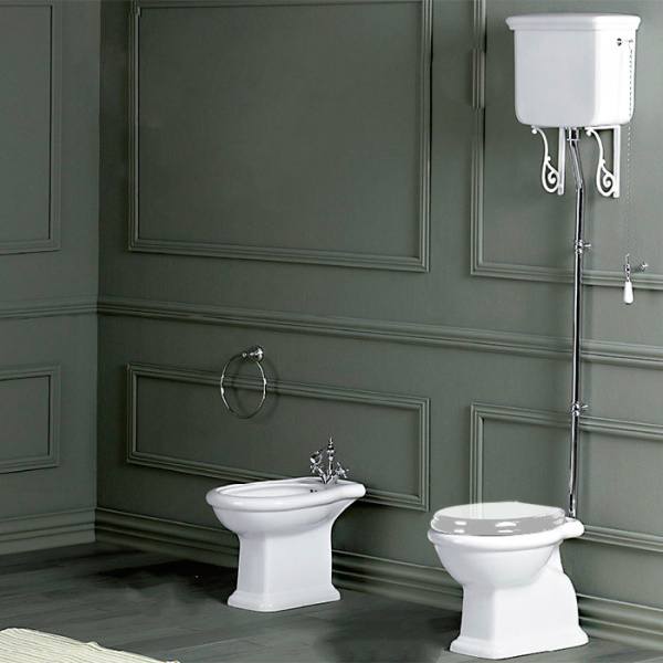 Унитаз напольный Simas Lante вертикальный слив, белый LA01 BI (детальная фотография), высокие, низкие