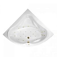 Ванна гидромассажная Excellent Konsul Ultra 150 x 150 см, белый/золото, WAEX.KON15.ULTRA.GL