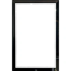 Зеркало с подсветкой Boheme Lucido 70 см глянцевый черный