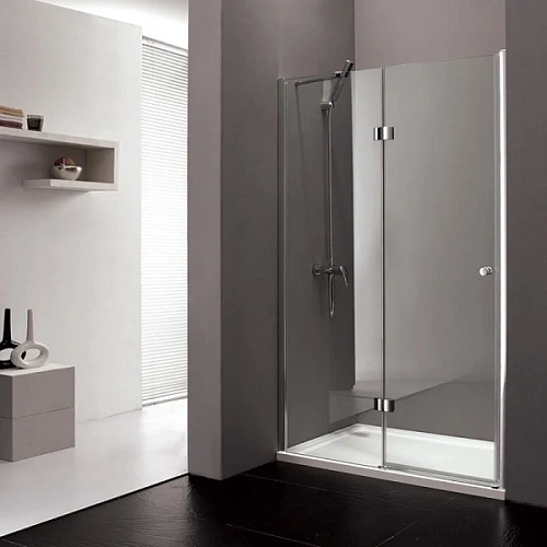 Душевая дверь в нишу Cezares Verona 100 см стекло прозрачное - фото 1