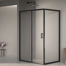 Душевой уголок RGW Passage PA-245B 90х100 см профиль черный, стекло прозрачное