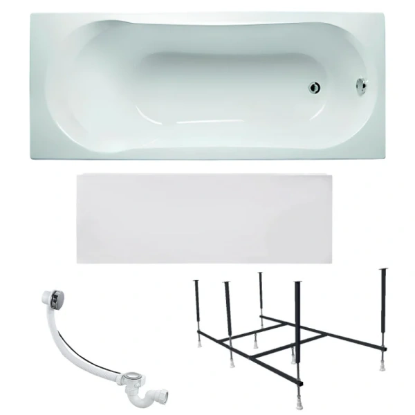 Ванна акриловая 1MarKa Libra 01ли1770кп, 170 x 70 см, цвет белый (детальная фотография), прямоугольные