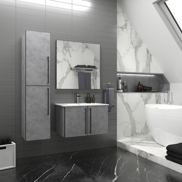 Зеркало Misty Mars 60 см черное матовое MARS-02060-ЧмП (детальная фотография), прямоугольные