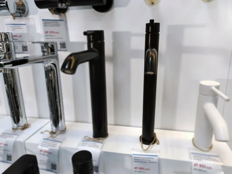 Смеситель для раковины Kludi Nova Fonte черный 202983915 (детальная фотография), черные