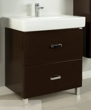 Тумба под раковину напольная Акватон Америна Н 80 см коричневая 1A169401AM430 (детальная фотография)