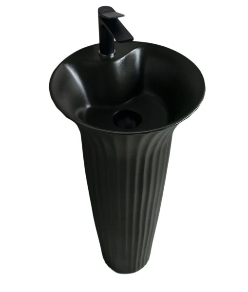 Раковина напольная GID Autonomo Nb132bg 41 см черный графит 81114 (детальная фотография)