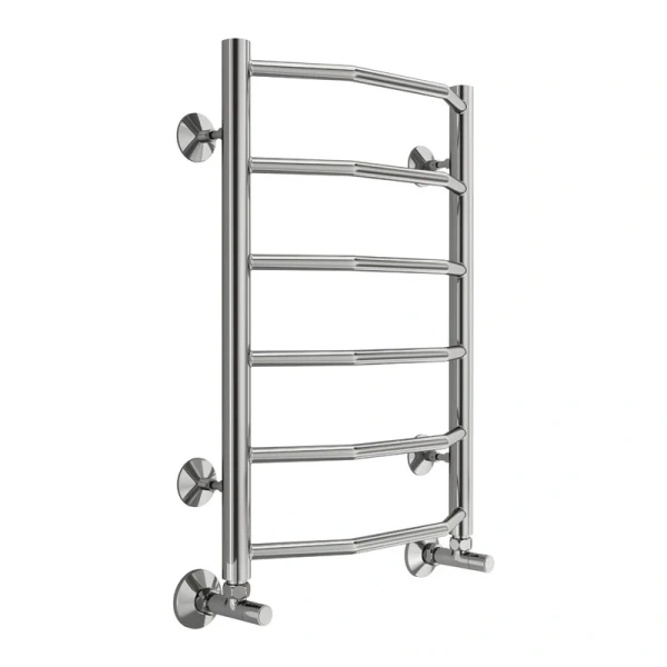 Полотенцесушитель водяной Terminus Виктория П6 400х600 нержавеющая сталь 4670078530066 (детальная фотография), хром