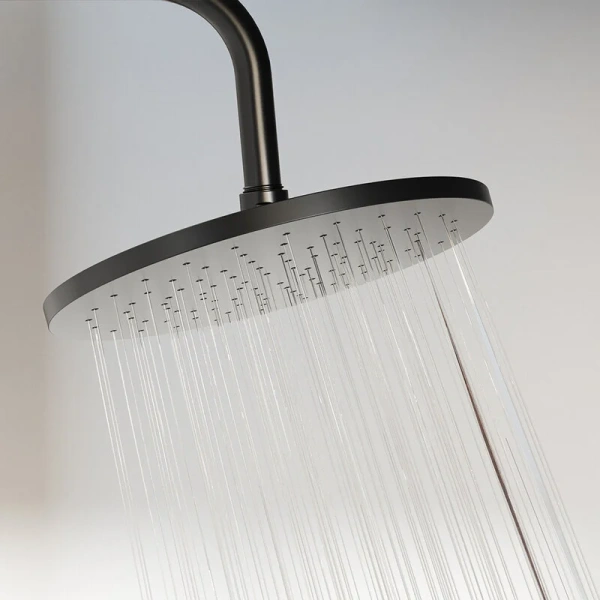 Душевая стойка Damixa Jupiter черная 977740300 (детальная фотография), рычажные