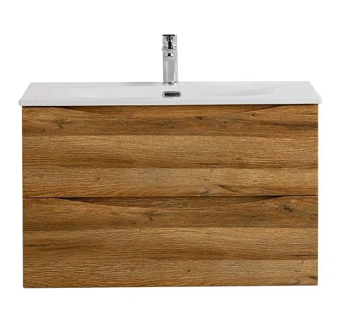 Тумба под раковину подвесная BelBagno Marino-Cer-N 80 см Rovere Rustico - фото 8