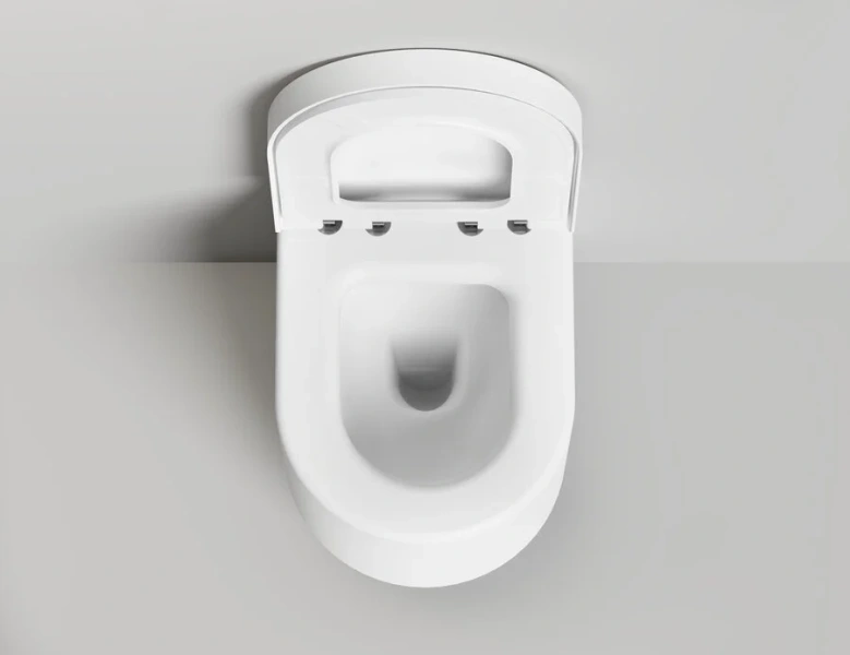 Унитаз подвесной Salini Gemelli белый матовый 240121KSM (детальная фотография), современные, hi-tech, круглые