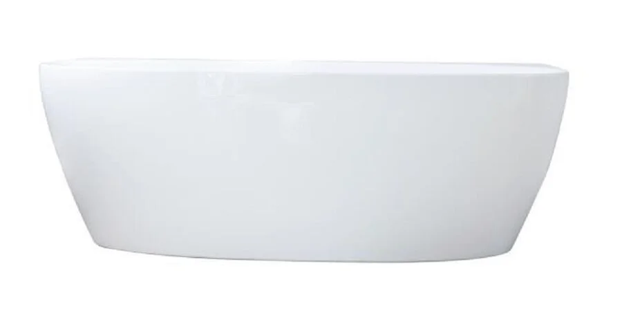 Ванна акриловая Art&Max Milan AM-MIL-1700-800, 170 x 80 см, слив-перелив в комплекте, белый (детальная фотография), современныe, hi-tech