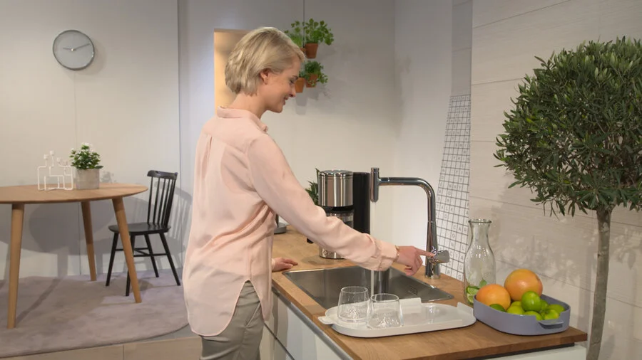Смеситель для кухни Hansgrohe Talis Select S хром 72821000 (детальная фотография), на мойку, на столешницу