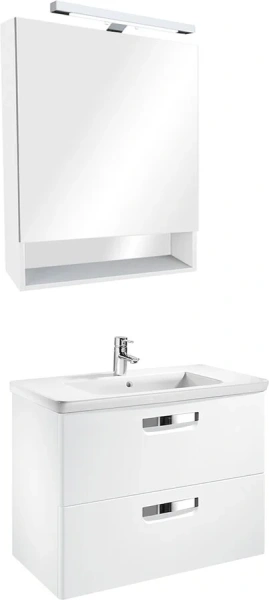 Тумба под раковину подвесная Roca The Gap 70 см белый матовый ZRU9302733 (детальная фотография), в наличии