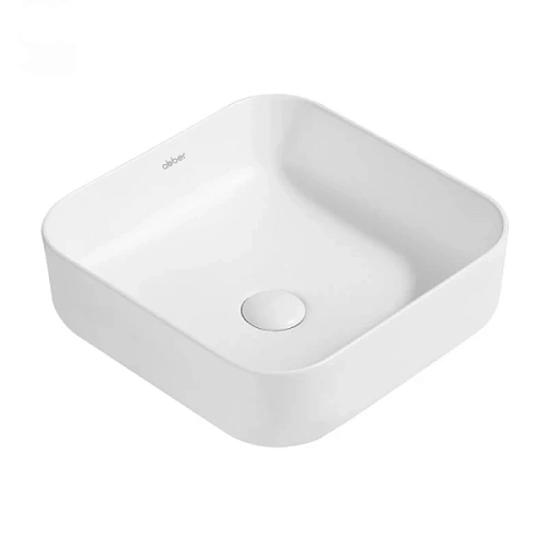 Раковина Abber Rechteck 38,5 см белая матовая - фото 2