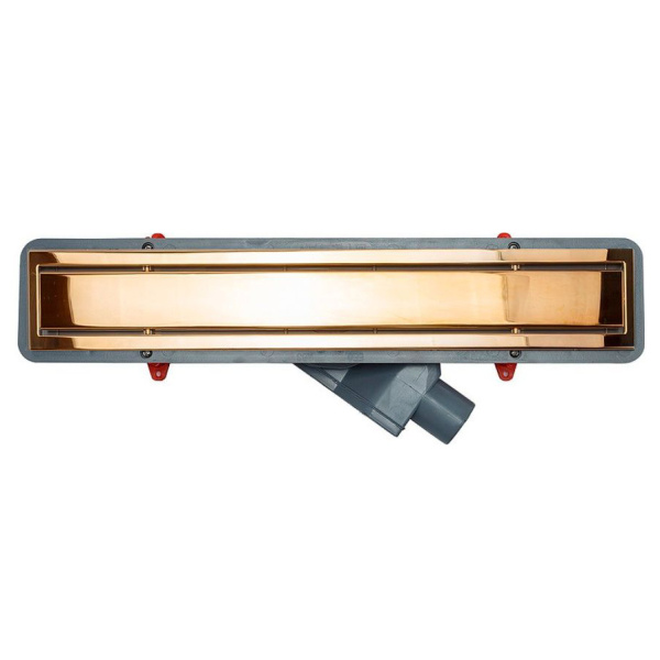 Линейный трап, цвет позолота 24К, двухсторонний, Pestan Confluo Premium Line 300 Gold 13100050 (детальная фотография), золото