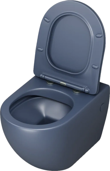 Унитаз подвесной Grossman Color синий матовый GR-4411BLMS (детальная фотография), по запросу