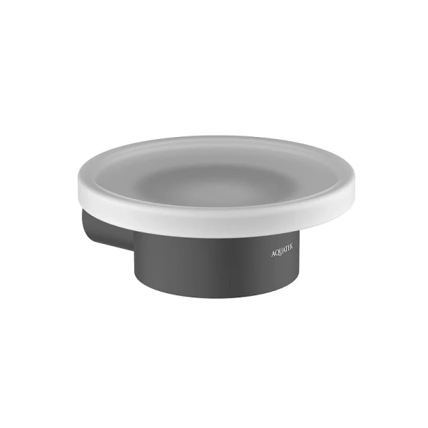 Мыльница Акватек Лира черная матовая AQ4403MB (детальная фотография)