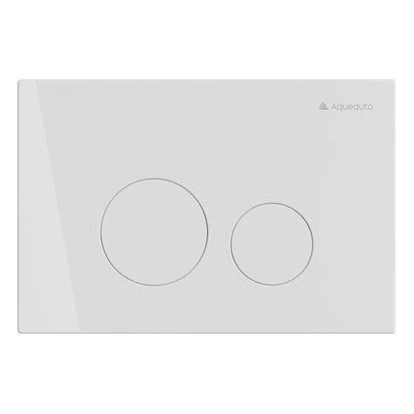 Унитаз с инсталляцией Aqueduto ESTETA клавиша белая глянцевая AQDS158 (детальная фотография) index_1