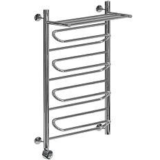 Полотенцесушитель электрический Ника Curve ЛЗ ВП 100/60 см с полочкой