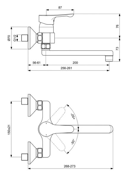 Смеситель для кухни Ideal Standard Alpha однорычажный BC661AA (детальная фотография), для кухни