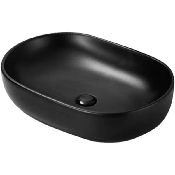 Раковина SantiLine 60 см черная матовая SL-1017MB (детальная фотография)