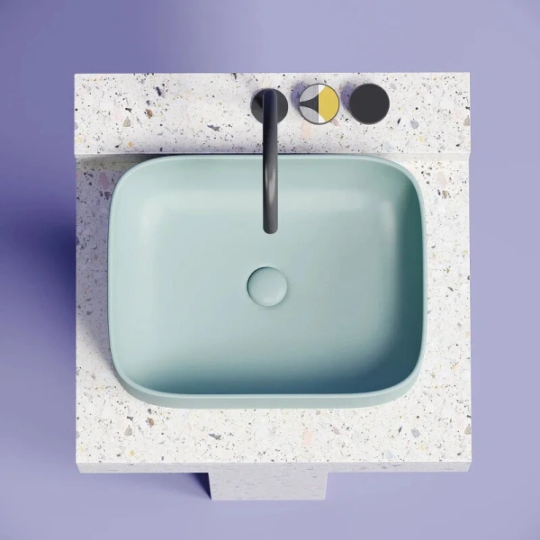 Раковина Ceramica Nova Element 50 см зеленая CN6052MLG (детальная фотография), в наличии