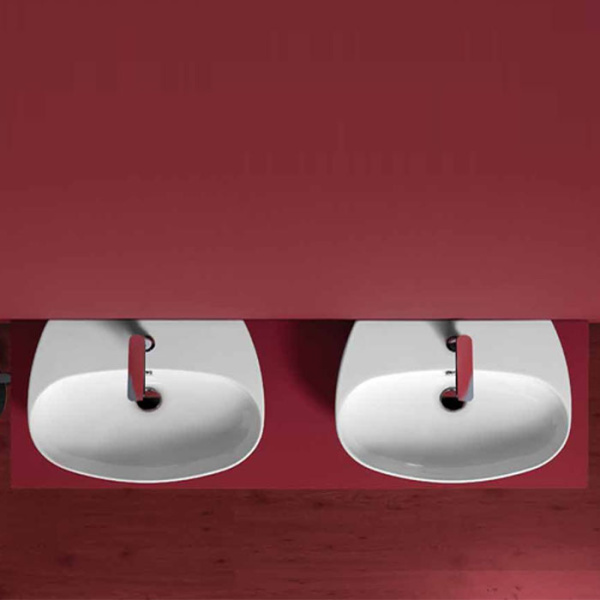 Раковина, цвет белый, Simas Vignoni VI 10 BI (детальная фотография), подвесные, накладные (на столешницу)