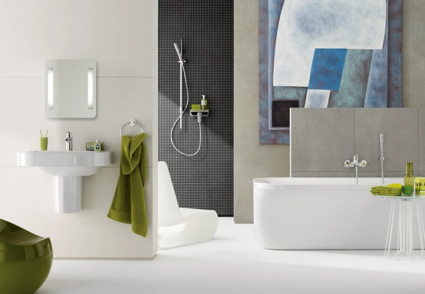 Смеситель для ванны Grohe Eurosmart Cosmopolitan 32832000 (детальная фотография), современные, hi-tech
