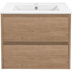 Тумба под раковину подвесная Vincea Gio 60 см N.Oak