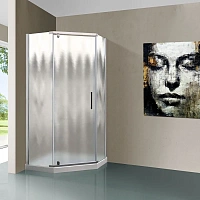 Душевой уголок Vincea Stresa 100x100 см стекло шиншилла