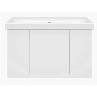 Тумба под раковину подвесная Misty Лира 80 см белая