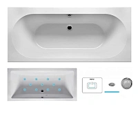 Ванна гидромассажная Riho Carolina 190 x 80 см, AIR2